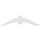 Ekena Millwork Archdale Architectural Grade PVC Gable Bracket, 60"W x 15"H x 6"D x 6"F, 6/12 Pitch GBP060X15X0606ARC00 - alternate 3